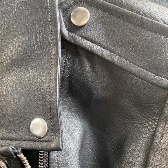 ModCloth Plus Size Vegan Leather Moto Jacket 4X - Picture 8 of 9